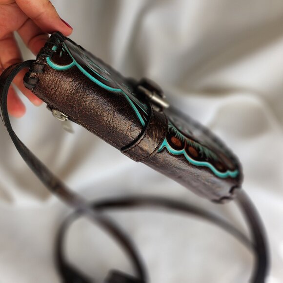 Patricia Nash Italy Leather Lanza Lady Crossbody Bag / Purse /Clutch - Picture 5 of 15